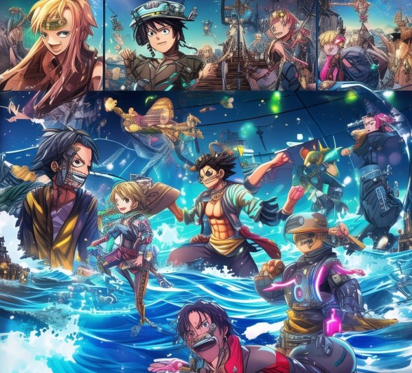 海贼王科技动态图高清版，经典角色与未来科技的碰撞，高清视觉盛宴